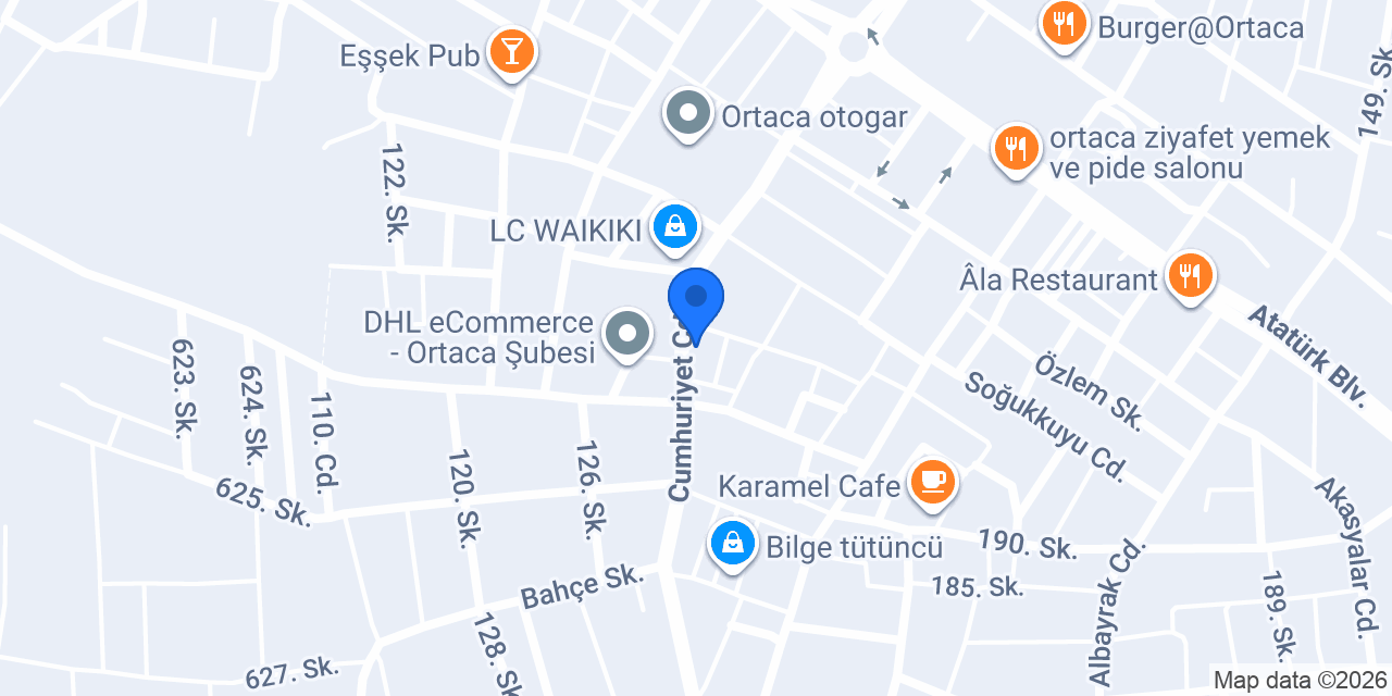 Çağlar Optik konumu