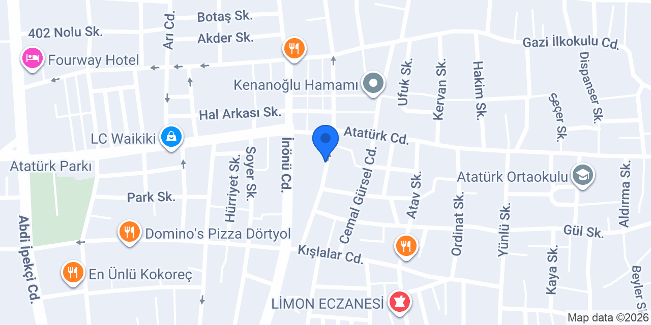 Serdar Taşkın Diş Kliniği konumu