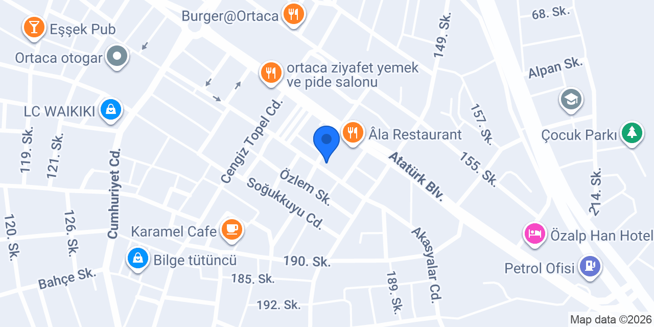 ÇAKIR MİMARLIK MÜHENDİSLİK konumu