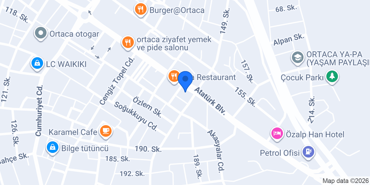 Yapı Market Ortaca Dağdelen A.Ş. konumu