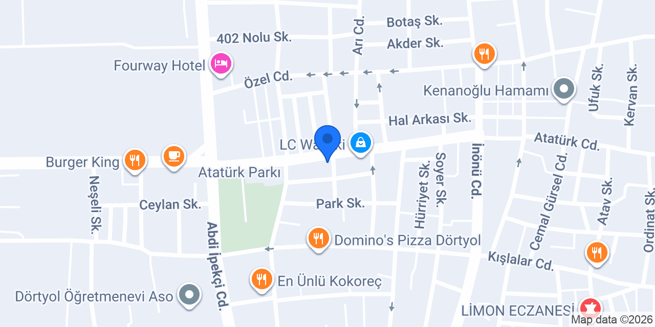 Diş Hekimi Soner Amaç konumu