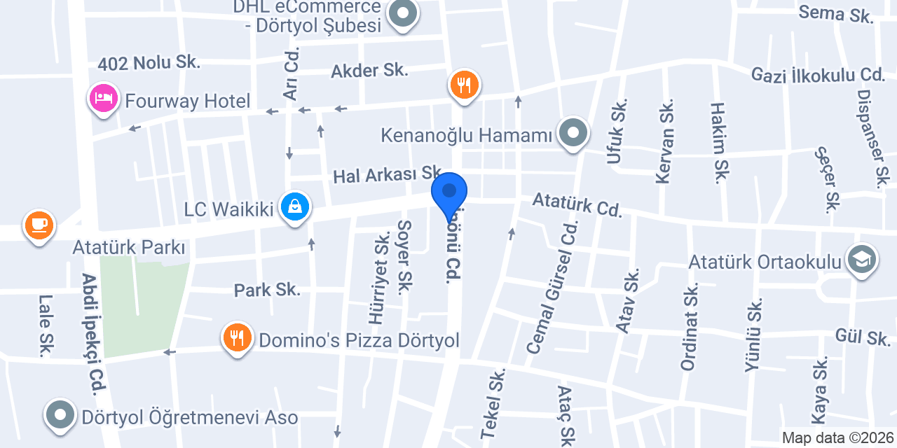 Türkoğlu Kuyumculuk 2 konumu