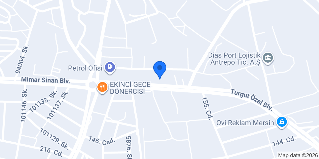 Çınar Palet konumu