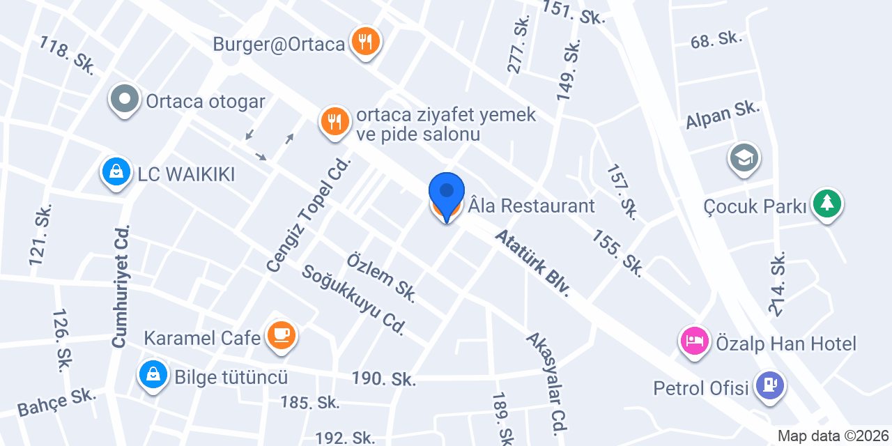 Âla Restaurant konumu