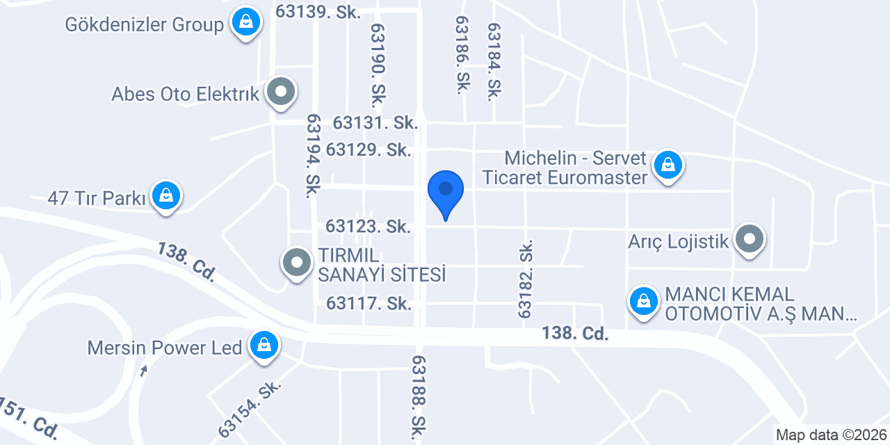 Mersin Gökhan Otomotiv konumu