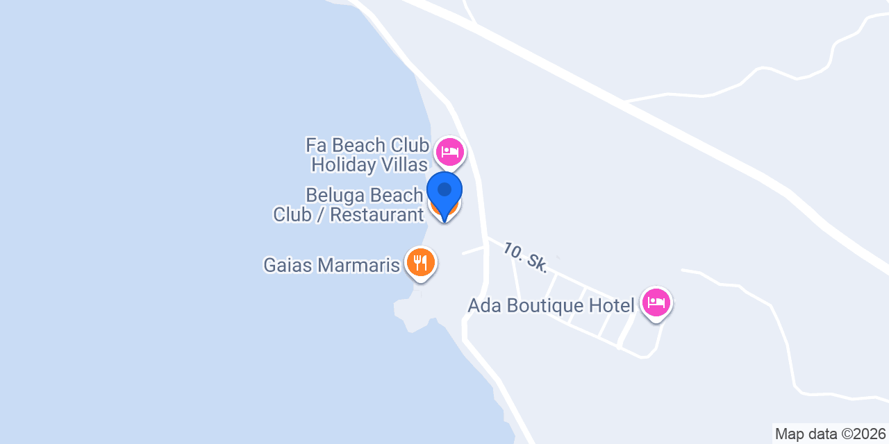Beluga Beach Club / Restaurant konumu