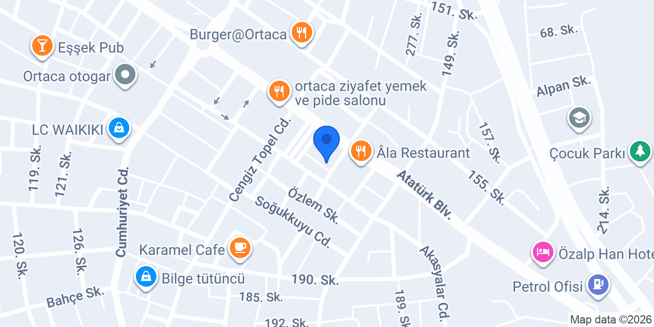 English Time Dil Okulları Ortaca Kampüsü konumu