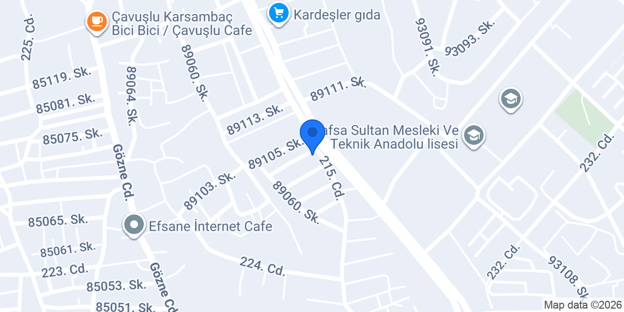Beyaz Eşya Tamirhanesi konumu