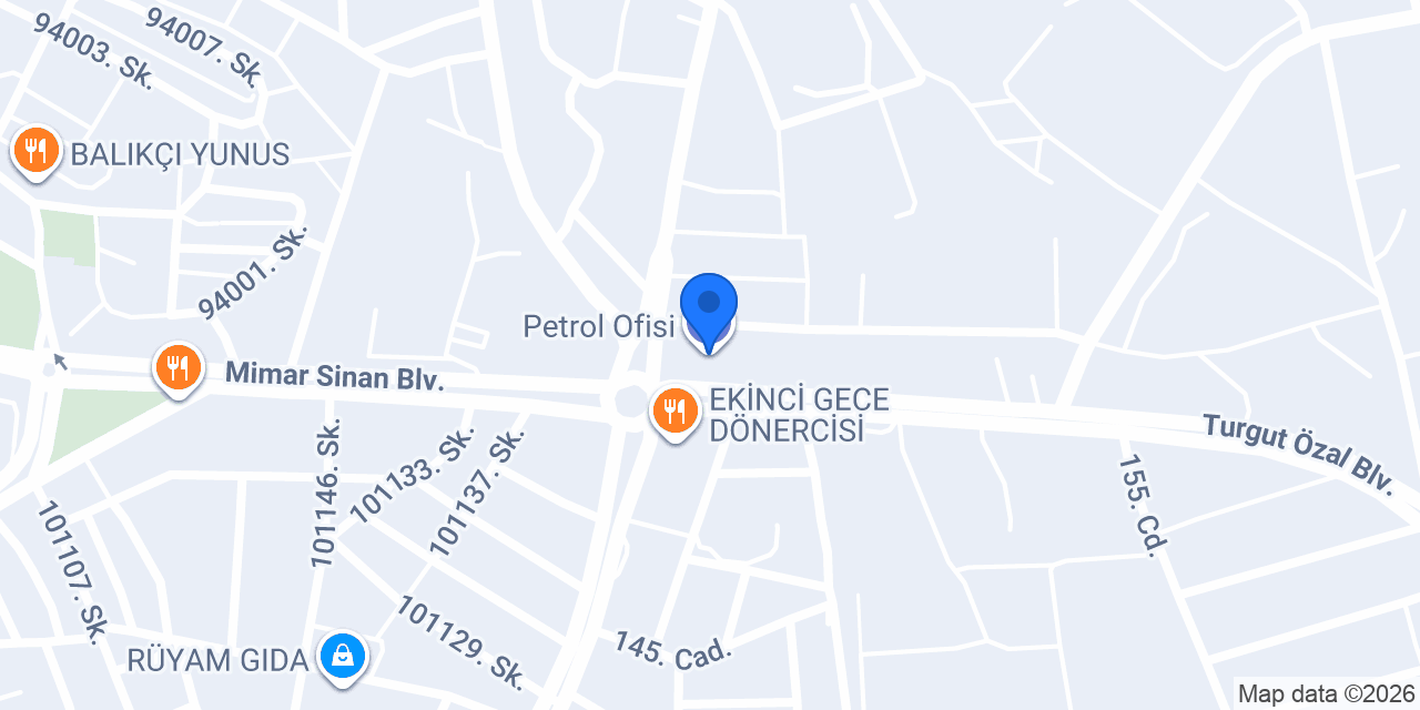Petrol Ofisi konumu