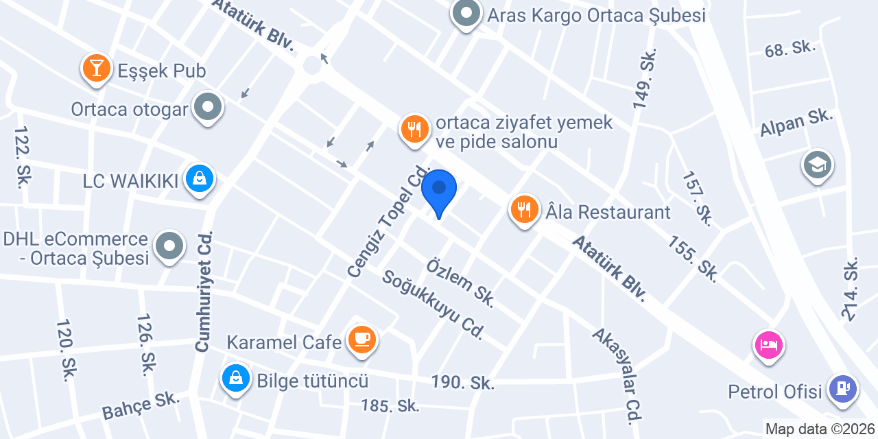 Hür Sıhhi Tesisat konumu