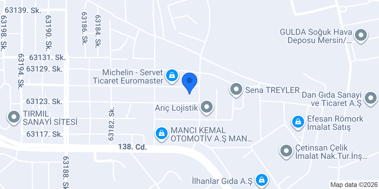 Erşen Otomotiv konumu