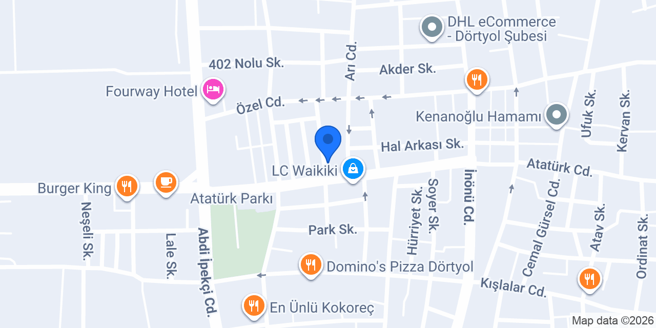 E-LİFE Hediyelik (Elif Hediyelik) Dörtyol konumu