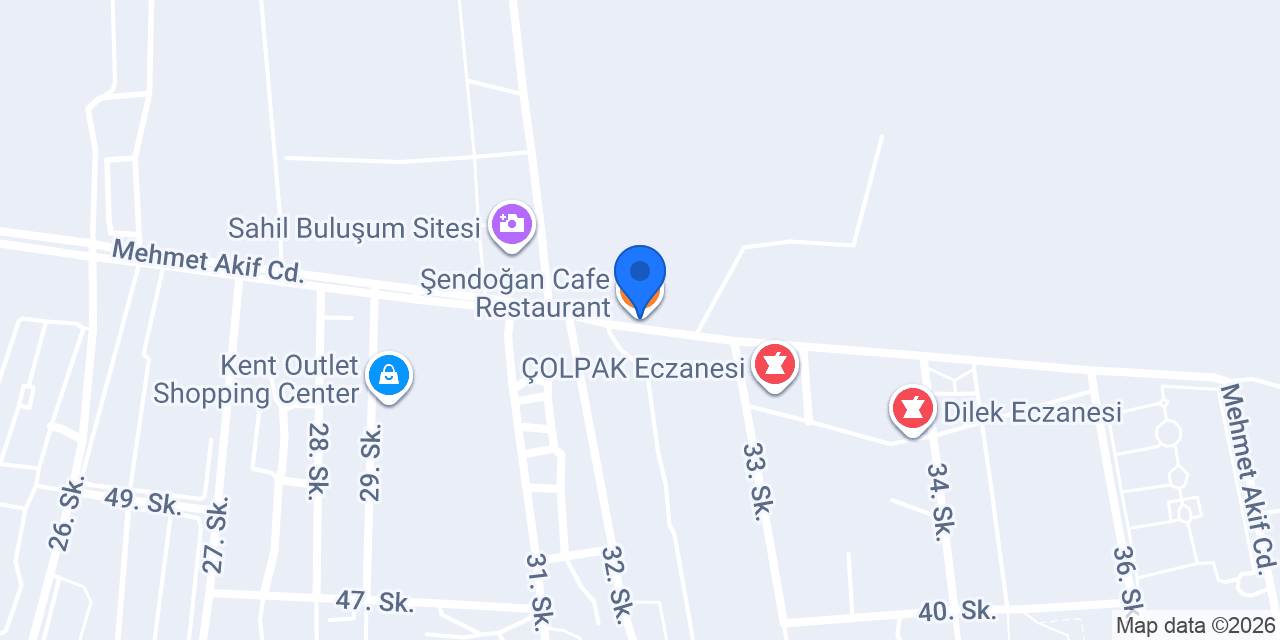 Şendoğan Cafe Restaurant konumu