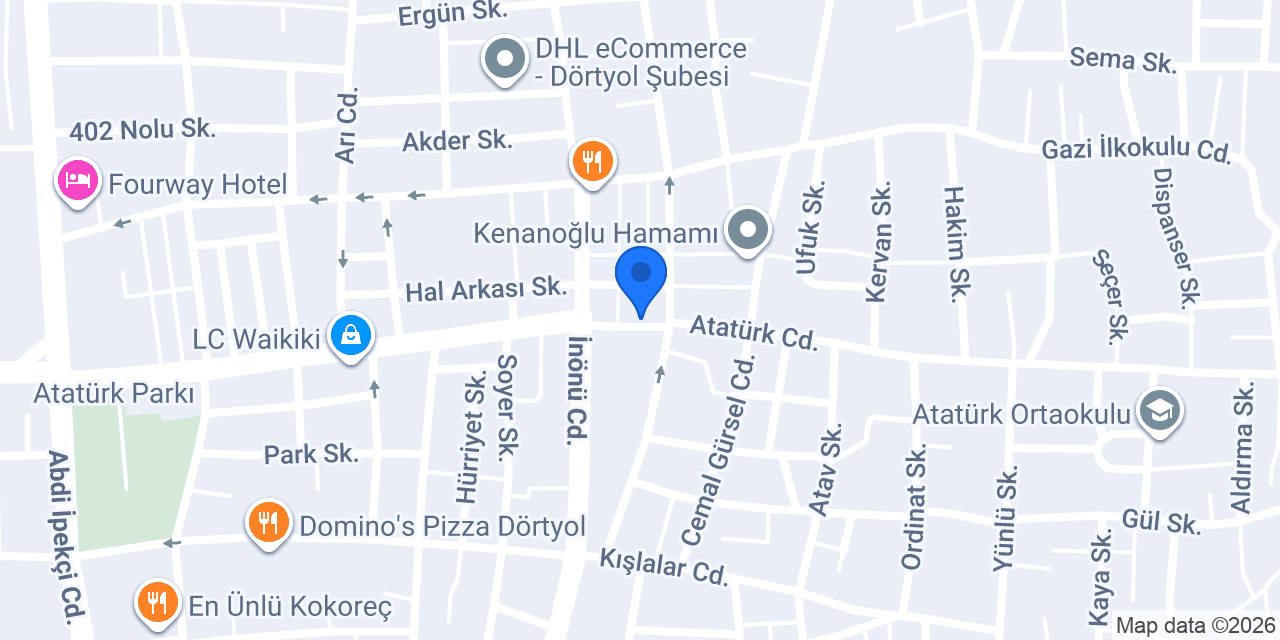 Ülkü Kitabevi konumu