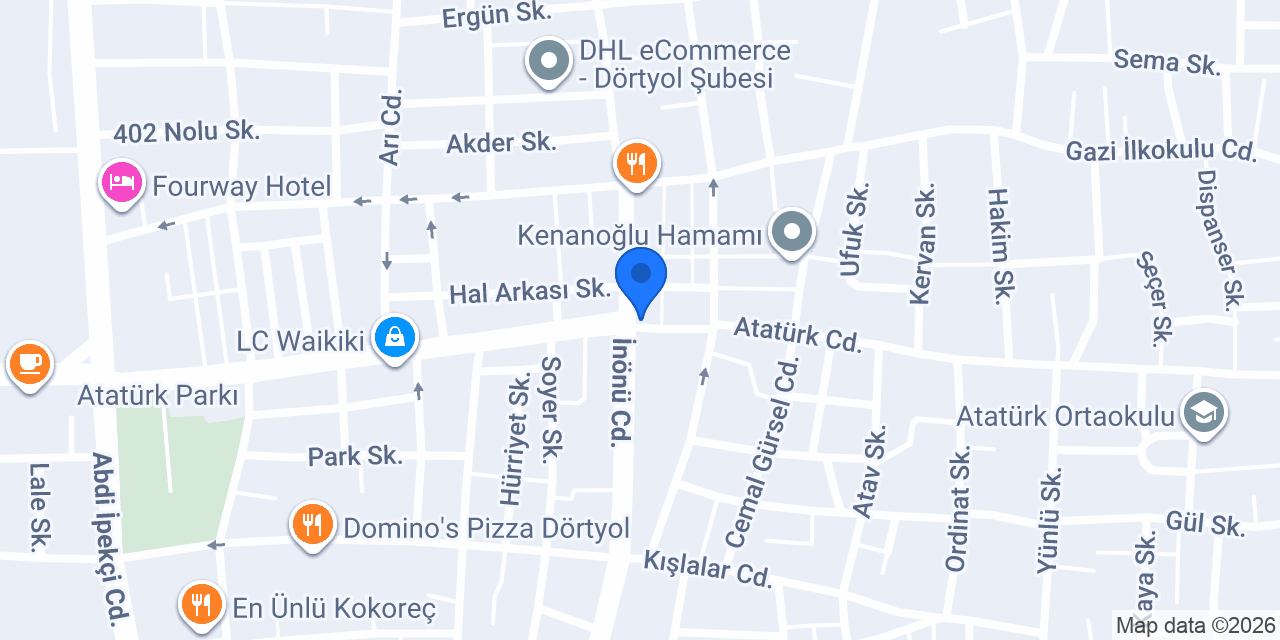 Oses Çiğ Köfte konumu