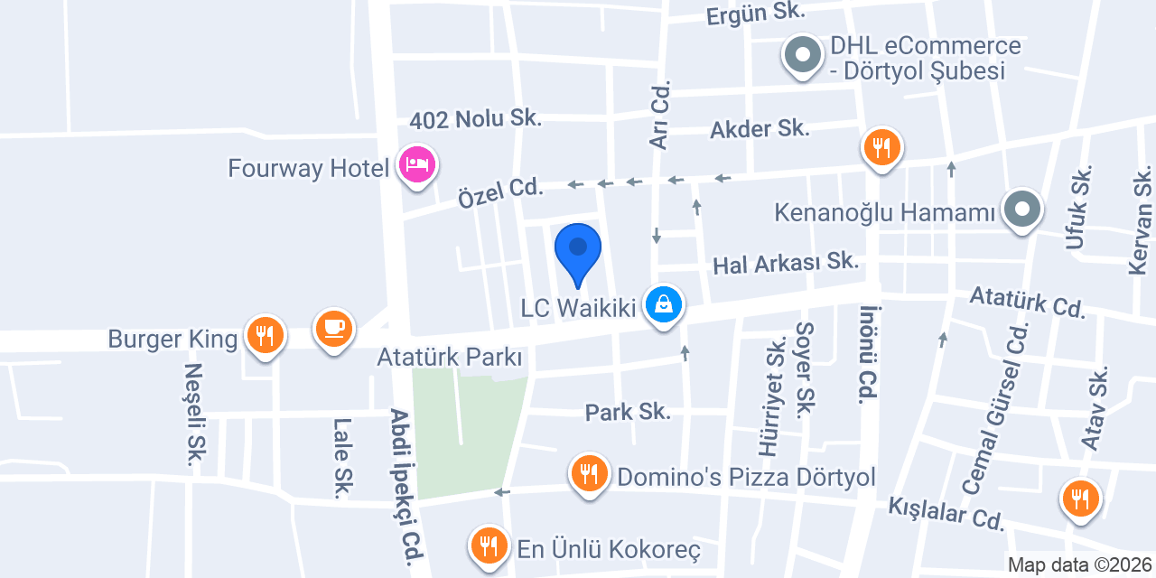 Dörtyol Döner Müslüm Usta konumu