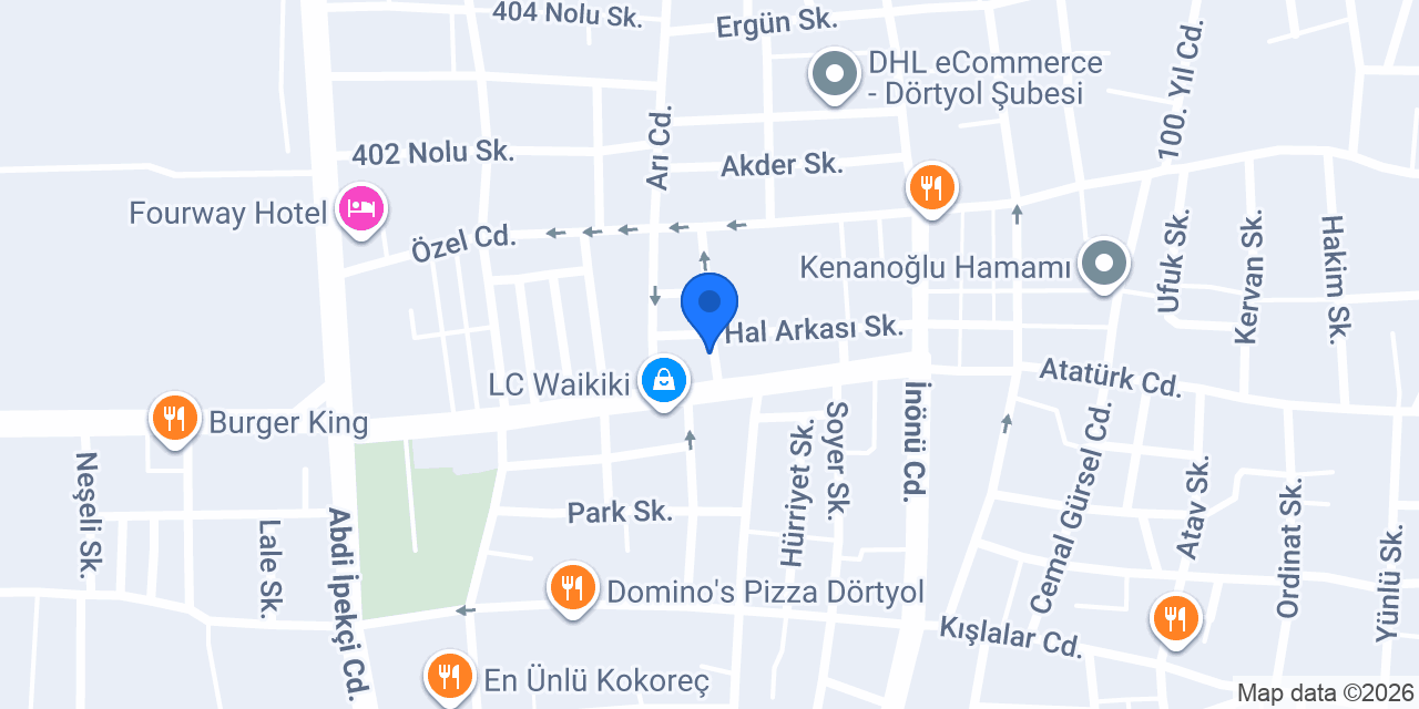 Komagene Etsiz Çiğ Köfte konumu