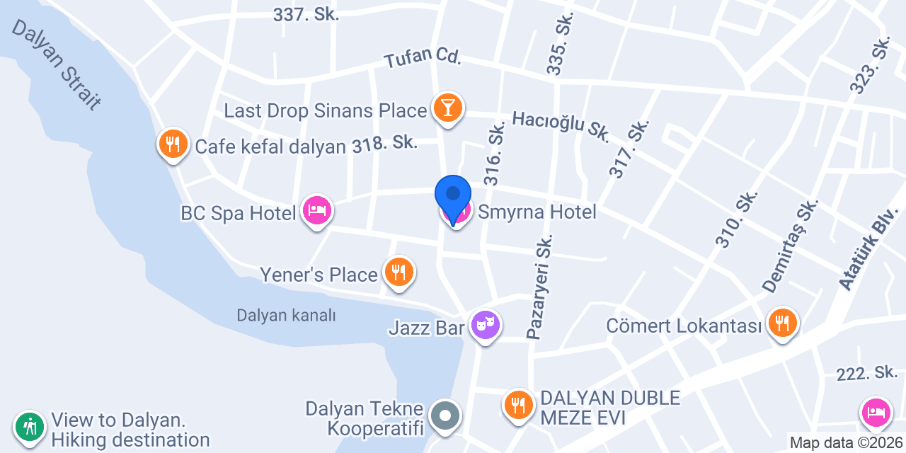 M-Restaurant Dalyan konumu