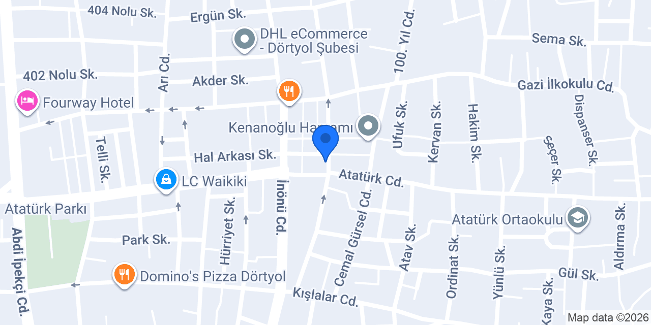Dörtyol Harika Çiçek konumu