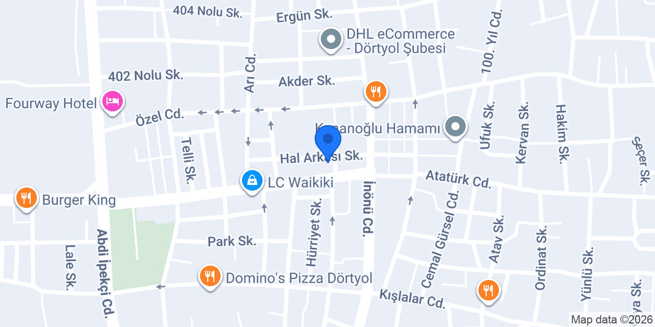 Gizem Alkan Baytar Diş Kliniği konumu