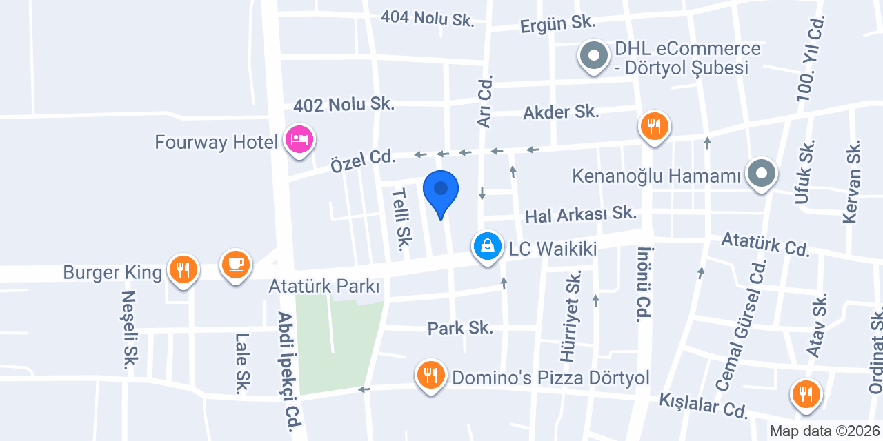 YAPRAK DÖNER DÖRTYOL konumu