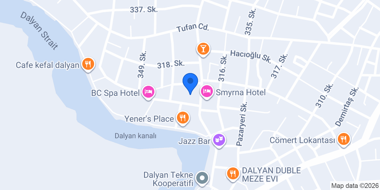 Dalyan Cashpoint konumu
