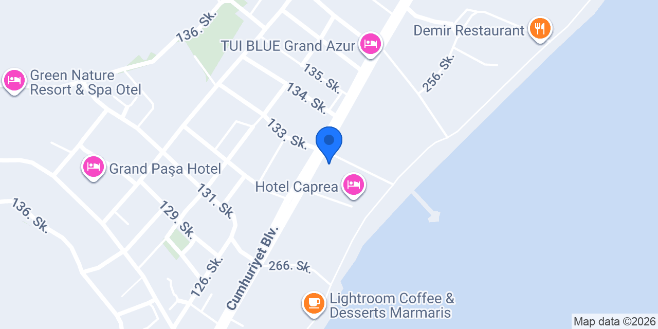 Sunrise Hotel Marmaris konumu