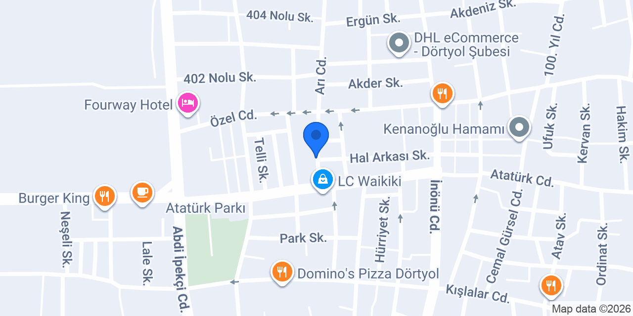 İŞLER KİTABEVİ DÖRTYOL ŞUBE konumu