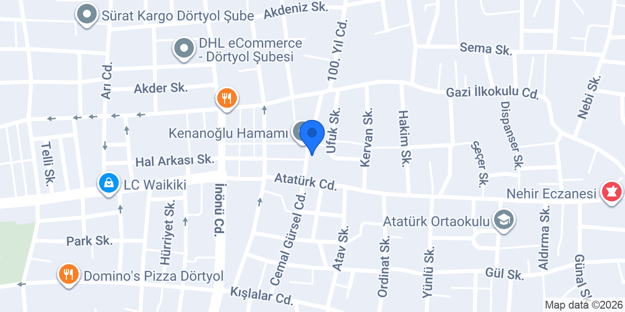 Hasgaz Tüp Bayi konumu
