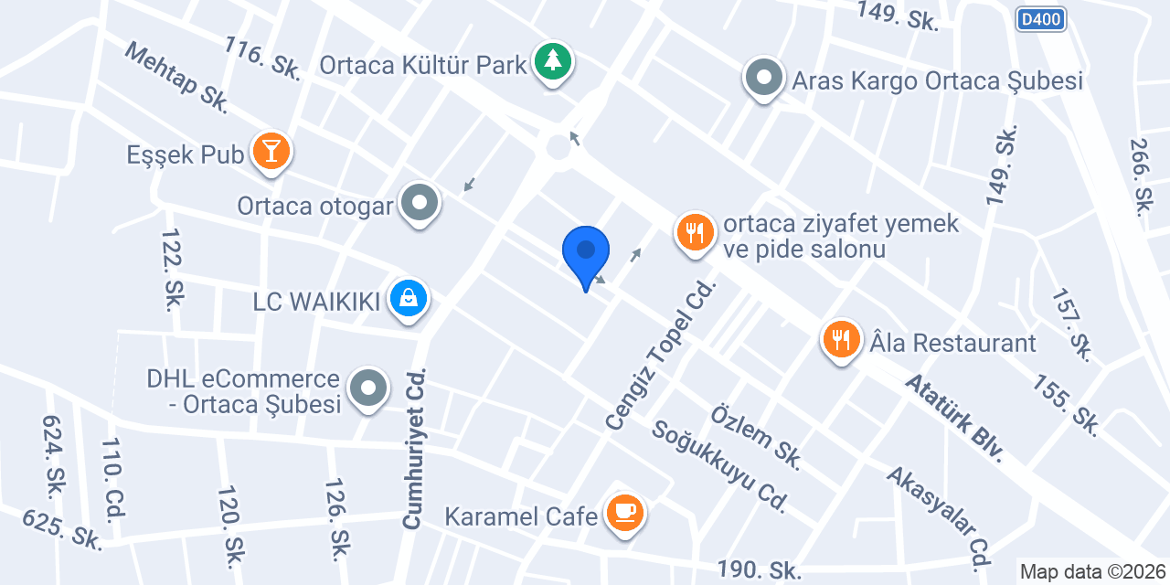 İŞLER KİTABEVİ ORTACA ŞUBE konumu