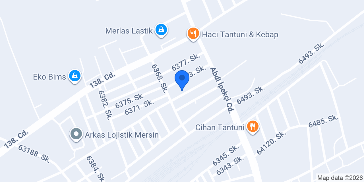Derya Pişirim Fırını konumu