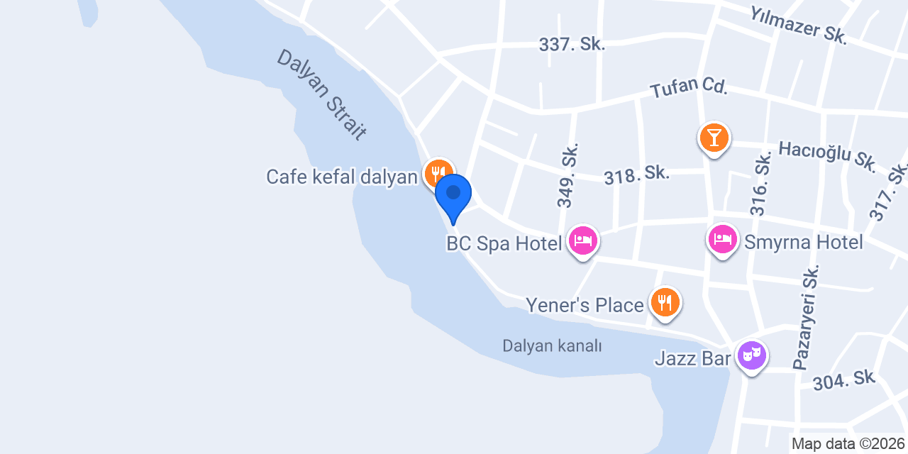 DALYAN ALKOLSÜZ TEKNE TURU konumu