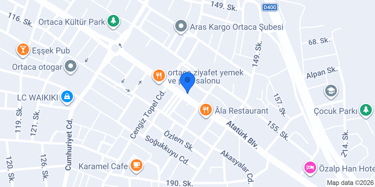 DenizBank Ortaca Şubesi konumu