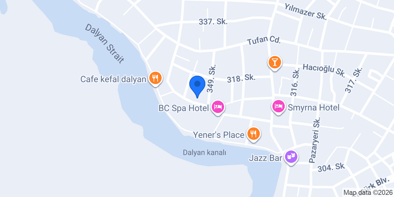 DALYAN PELOiD Hamam SPA Masaj Salonu konumu