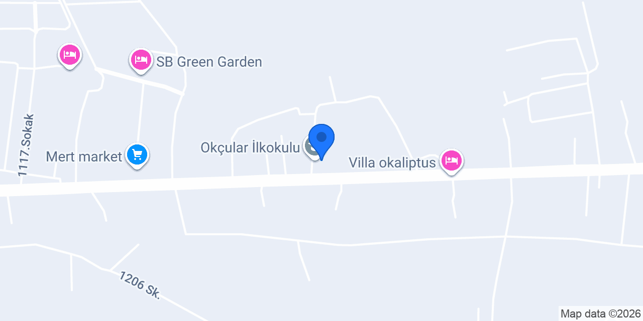 Okçular İlkokulu konumu
