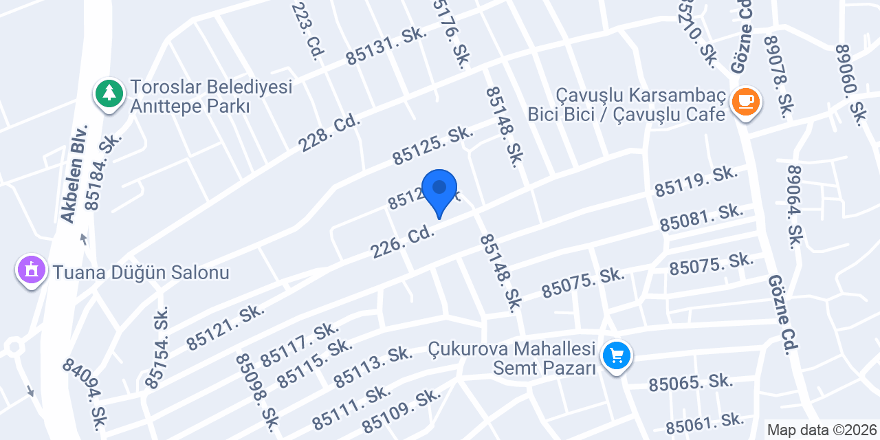 Mersin Aytaş Temizlik konumu