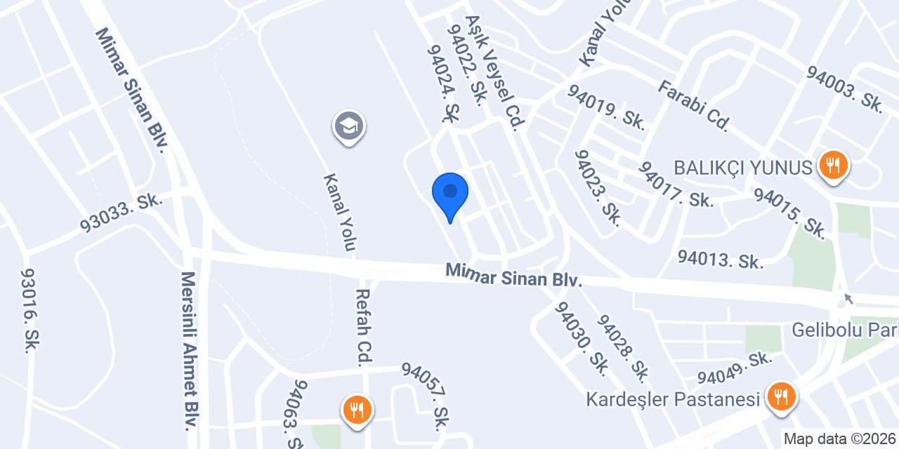 Mersin Ünal Petrol Ürünleri konumu