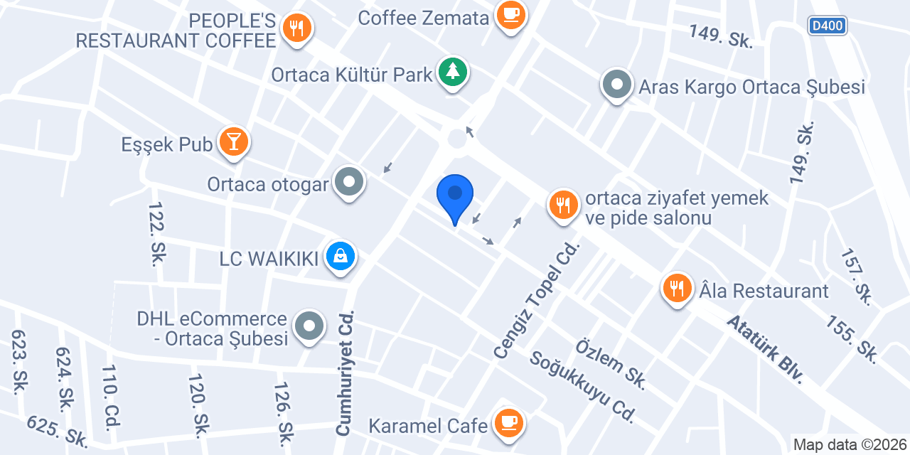 Gurme Fast Food konumu