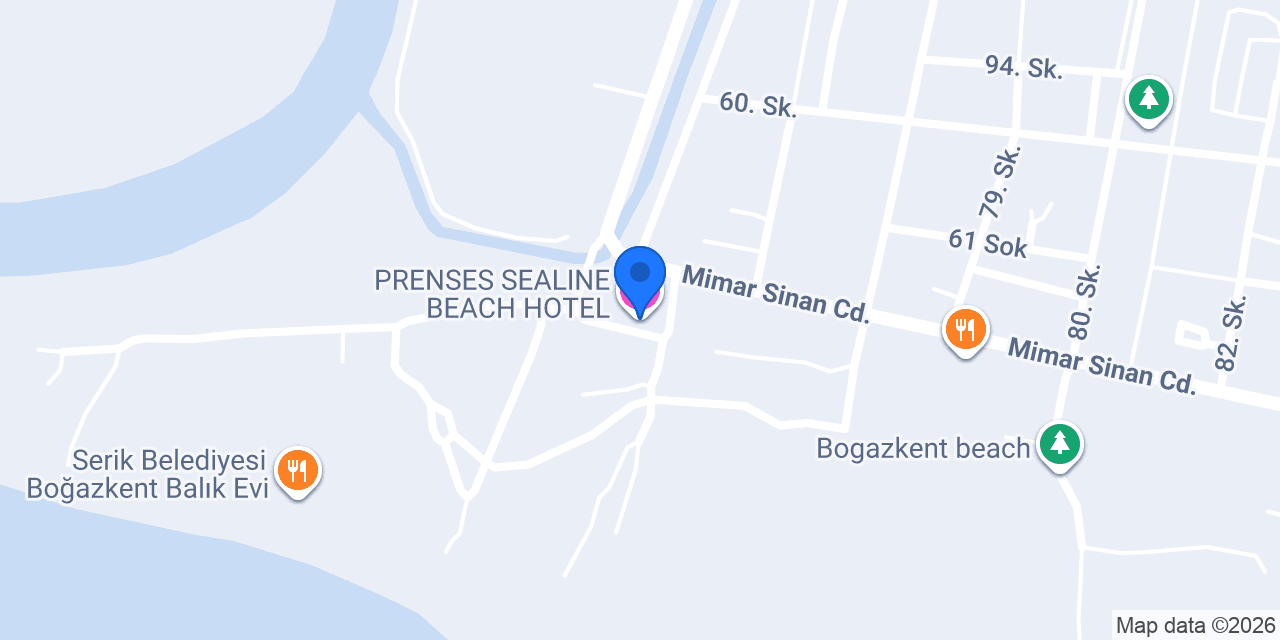 PRENSES SEALINE BEACH HOTEL konumu