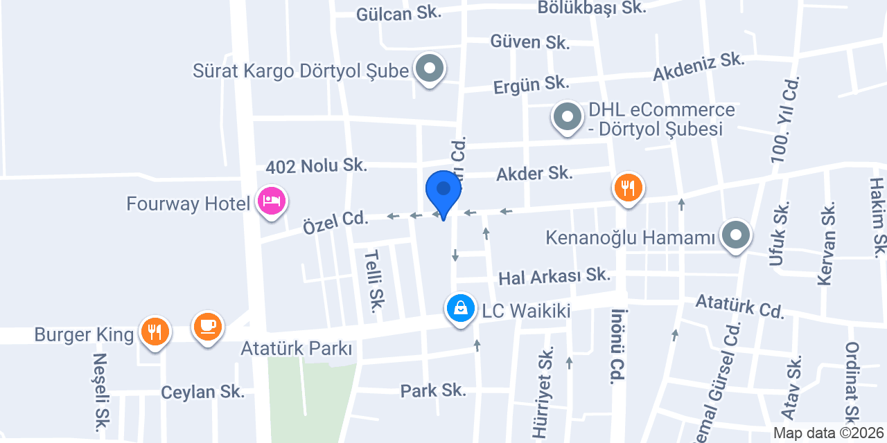 Kral kebap konumu