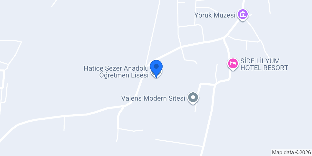 Hatice Sezer Anadolu Öğretmen Lisesi konumu