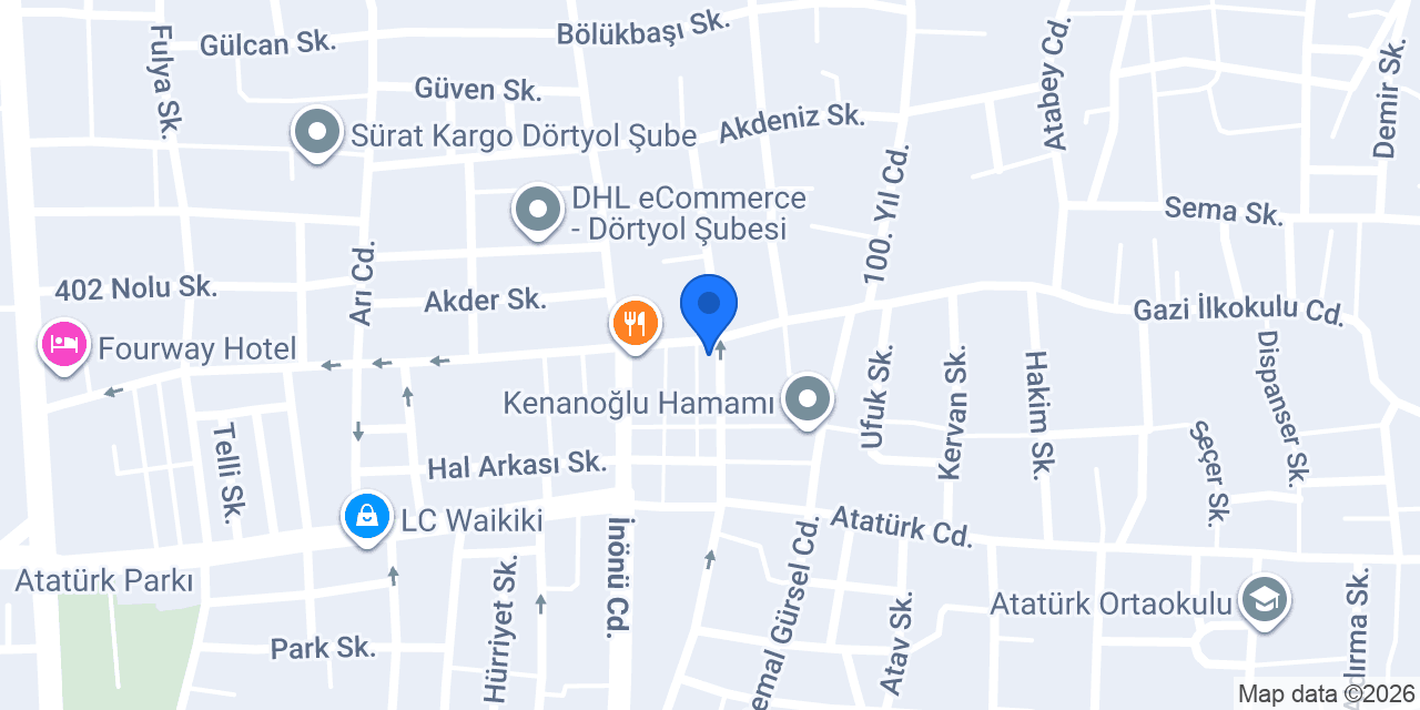 Öz Dörtyol Nakliyat konumu