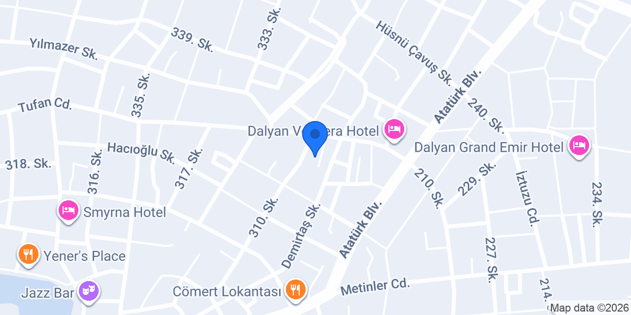 Dalyan Tulip Apart konumu