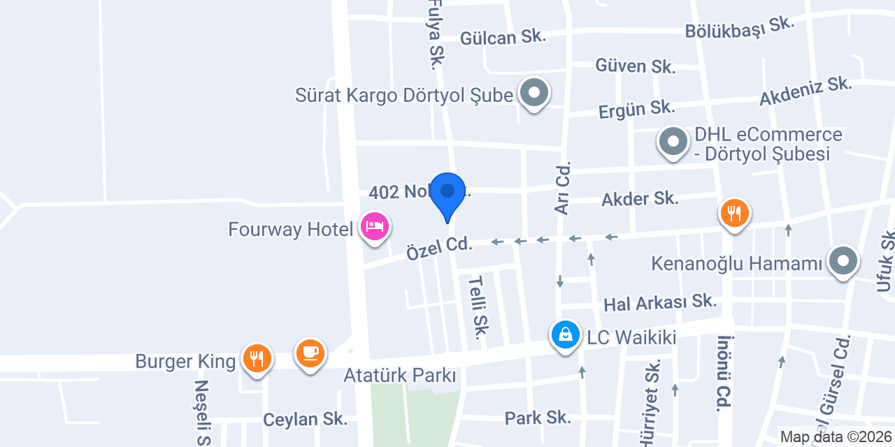 Diş Hekimi Merve ÖZYÜREK konumu