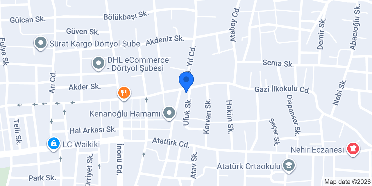 Uçkun Çiçekçilik konumu