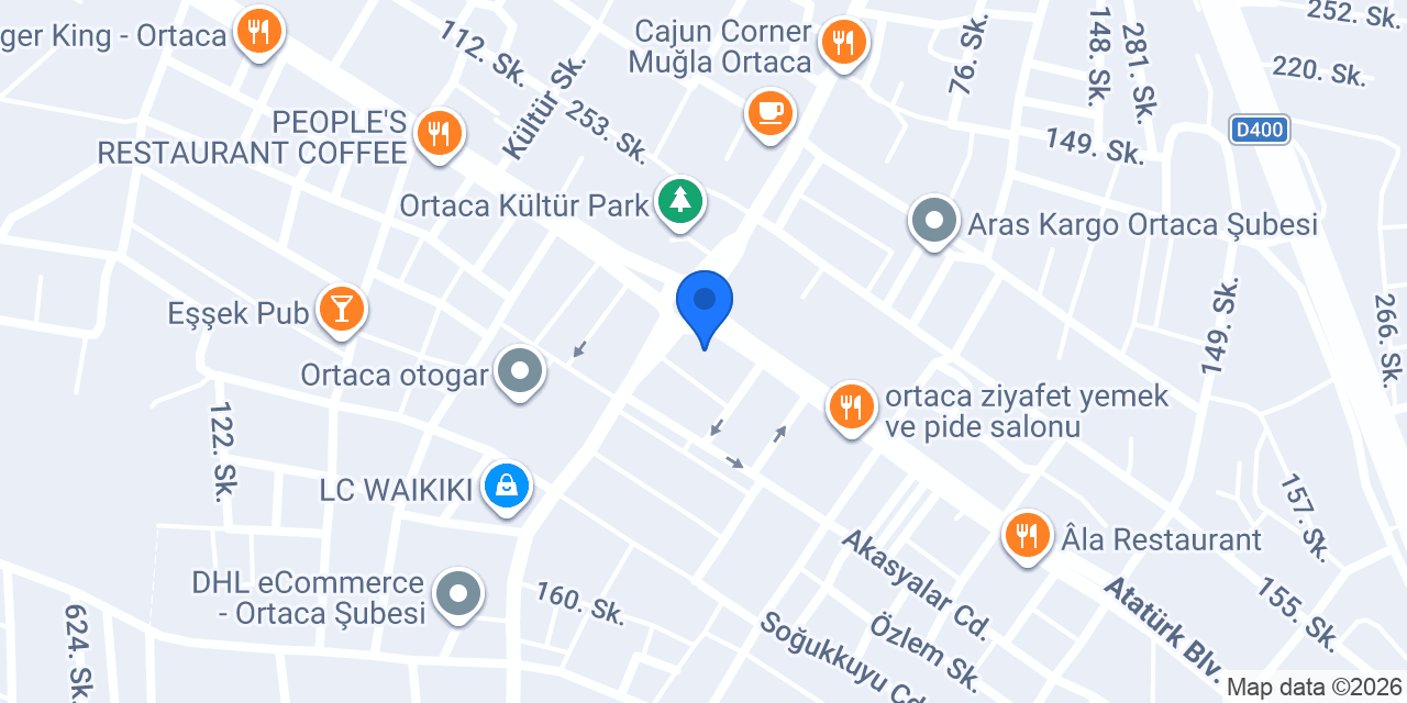 Avukat Gülçin Duran Aydoğan Hukuk Bürosu konumu