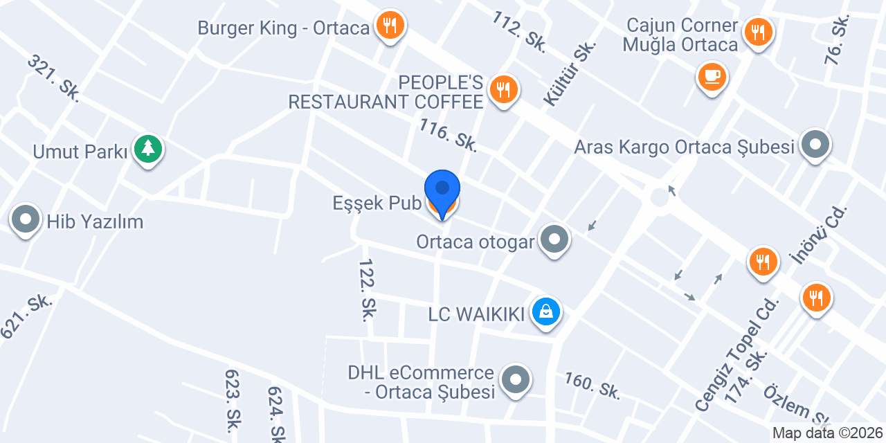 Eşşek Pub konumu