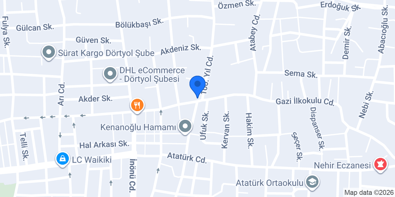 HATAY DÖRTYOL ALTIN EMLAK konumu