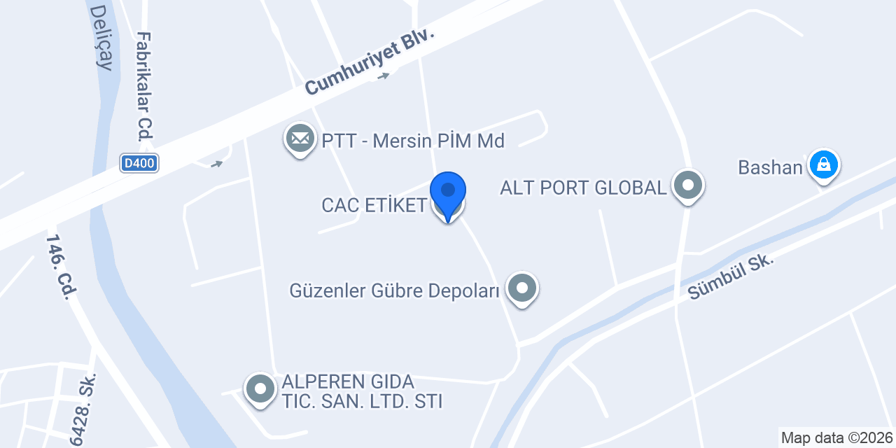 CAC ETİKET konumu
