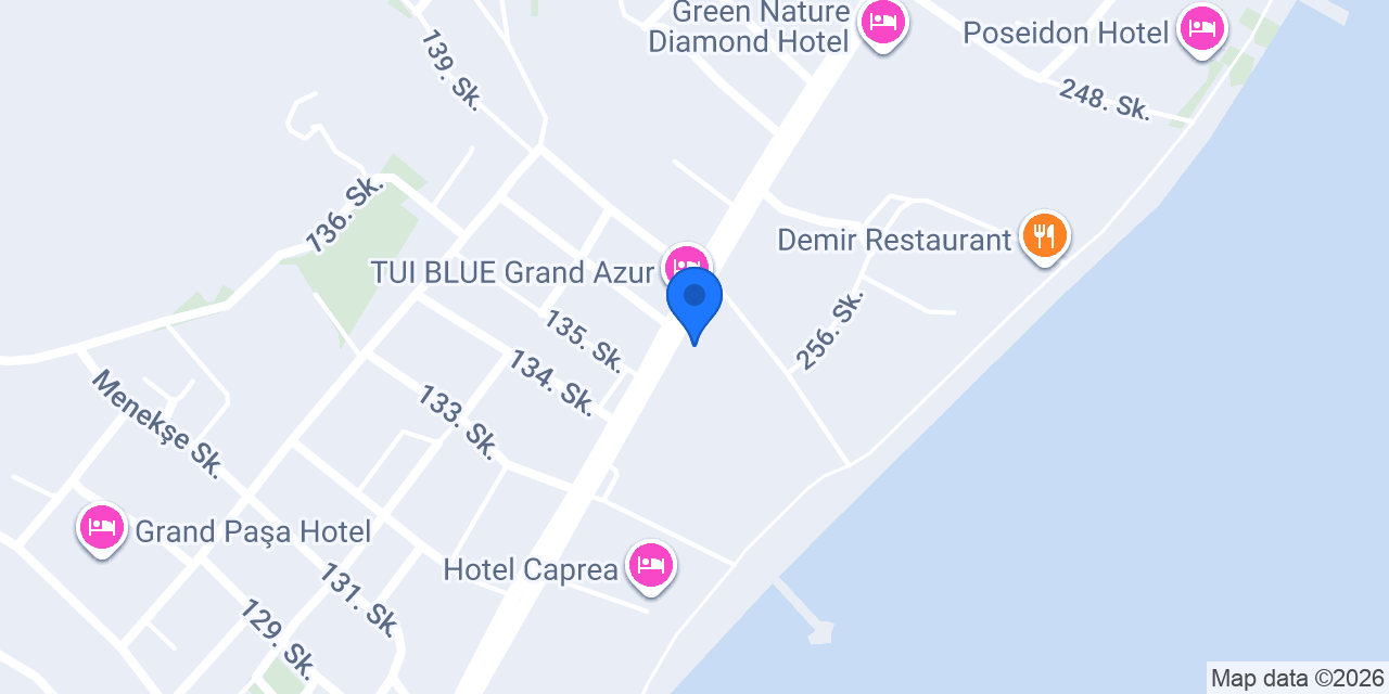 D-Resort Grand Azur Beach Bar konumu
